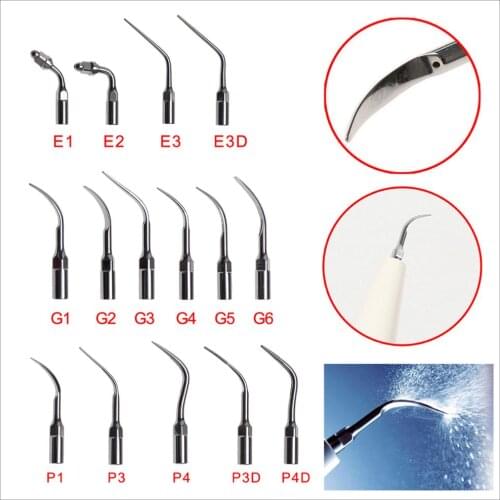 10X Fine Stainless Steel Materials Dental Ultrasonic Scaler Endo Scaling Perio Tip Fit EMS/WOODECK Model Scaler Handpiece Tip