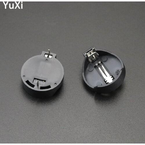 10PCS Black CR2025 CR2032 Button Coin Cell Battery Socket Holder Case Cover 3V 6V battery Storage Box DIY Battery Accessories