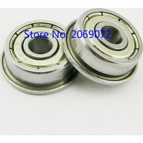 10pcs Miniature Flange Bearing 4x13x5mm F624ZZ