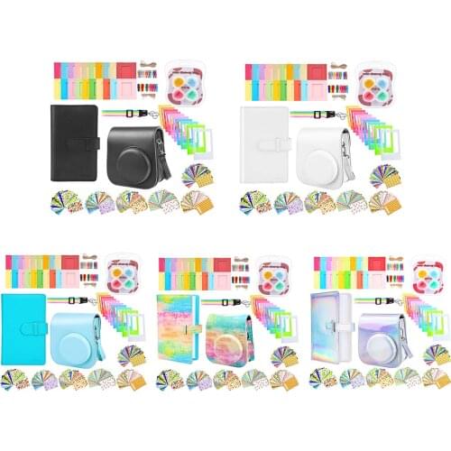 14 in 1 Shoulder Bag Photo Frame Album Kit Instant Shoulder Strap Bag Case Photo Album Film Frame for Fujifilm Instax Mini 11
