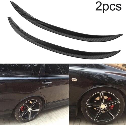 2Pcs 72cm Carbon Fiber Car Wheel Eyebrow Arch Fender Flares Protection Strips