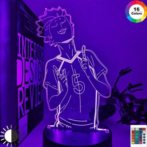 3d Lamp Anime Haikyuu Tendou Satori Light for Kids Child Bedroom Decor Night Light Birthday Gift Manga Gadget Tendou Lamp Haikyu