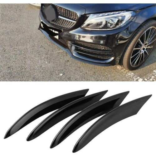 4 Pcs ABS Auto Car Front Fog Lamp Light Trim for Mercedes C Class W205 C180