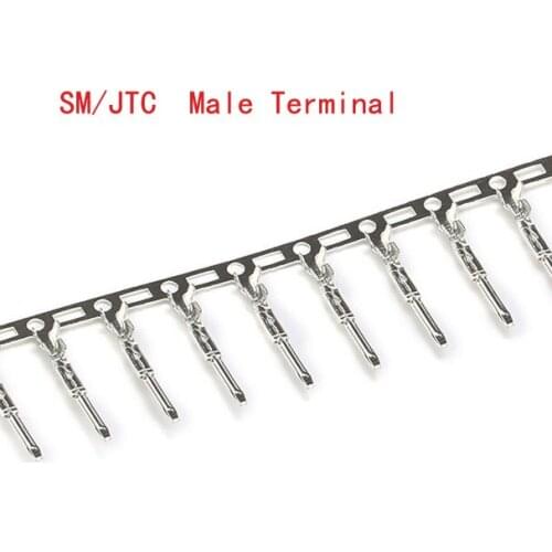 500pcs/lot JST Male SM Connector Terminal Plug Connectors Wire Cable Housing Male Crimp Pins