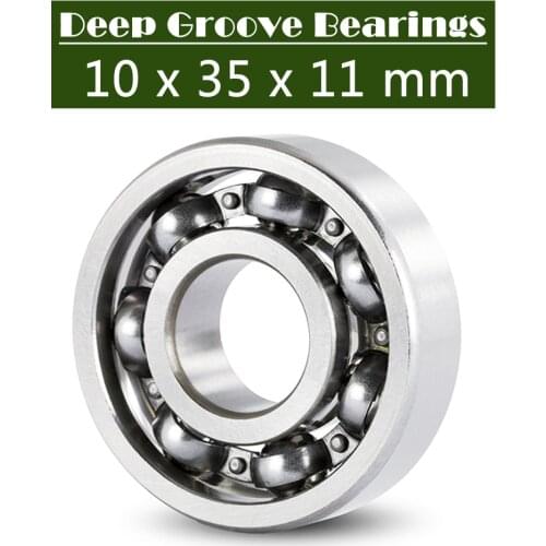 6300 Bearing 10*35*11mm ABEC-3 P6 ( 4 PCS ) For Motorcycles Engine Crankshaft 6300 OPEN Ball Bearings Without Grease