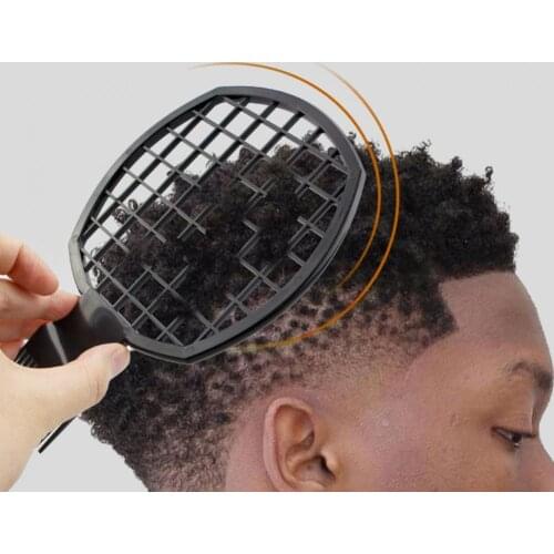 Afro Comb Practical Double Ended ABS Men Curly Hair Pick for Bathroom Hairdressing Tool Salon Barbers Mesh Comb