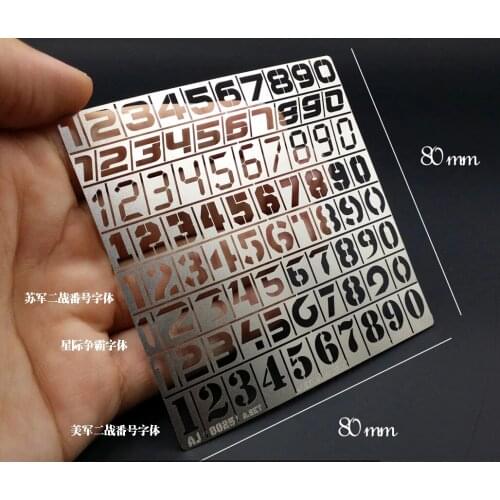 AJ0025/26 Gundam / Military Model Heavy Equipment Designation Hollow Spray Plate Tool