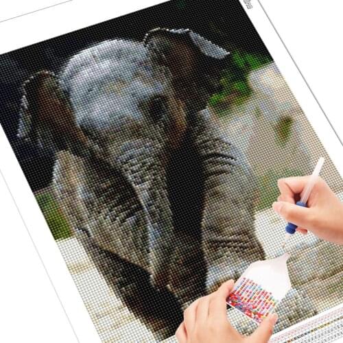 5D DIY Diamond Painting Full Square Elephant Drill Diamond Embroidery Animals Cross Stitch Handmade Home Decortion Gift