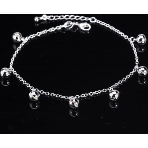 925 Sterling Silver Anklets for Women Crystal Heart Ankle Bracelet 2021 Jewlery Organiser Tobilleras De Plata De Ley 925 Mujer