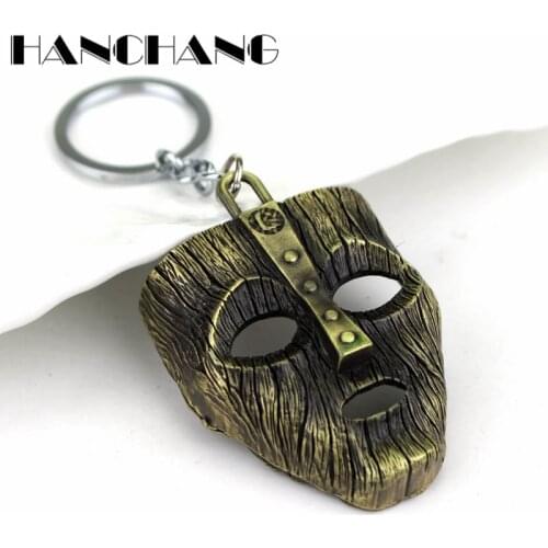 The Mask Key Chain Trinket Comedy Metal Pendant Keychain Keyring Funny Car Chaveiro Unisex DIY Handmade Llaveros Accessories
