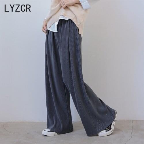 Casual Summer Wide Leg Pants for Women Large Size Womens Beach Pants Straight Trousers Full Length High Waisted Flare Pants