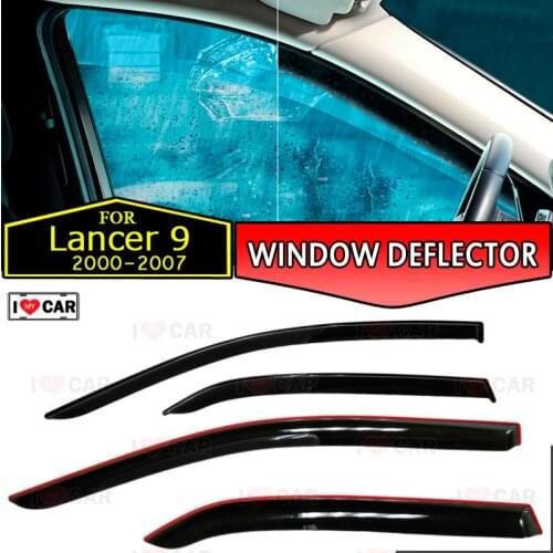 Window deflector for Mitsubishi Lancer 9 2000-2007 car window deflector wind guard vent sun rain visor cover car decor