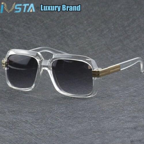 IVSTA CA607 with Original Logo CAZ3L Steampunk Sunglasses Men Oversized Glasses Optical Frame Big Large Luxury Brand Design