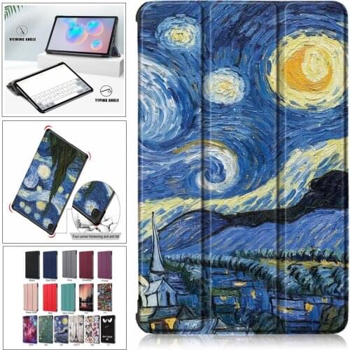 Stand Magnetic For Samsung Galaxy Tab S6 Lite 2020 P610 SM-P610N SM-P615 10.4 inch Case Protection Stand Back Capa Cover