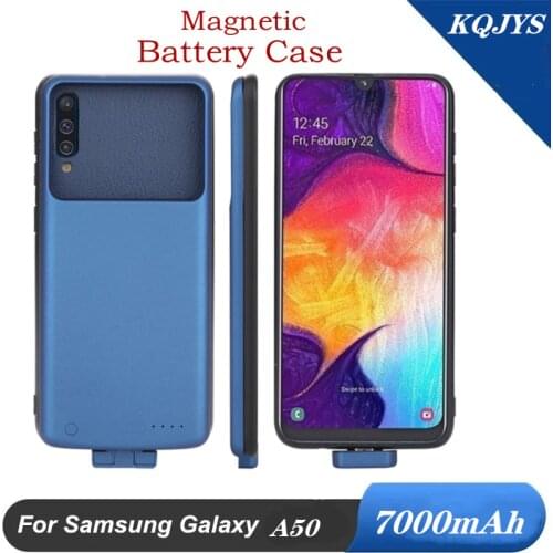 7000mAh Magnetic Power Bank Battery Charger Cases for Samsung Galaxy A50 Battery Case Battery Charging Cover Power Case