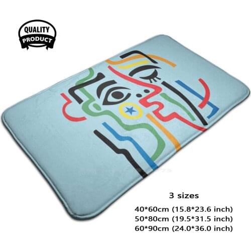 Picasso Style Face Soft Foot Pad Room Goods Rug Carpet Picasso Famous Painters Classic Painters 20Th Century Abstract Face