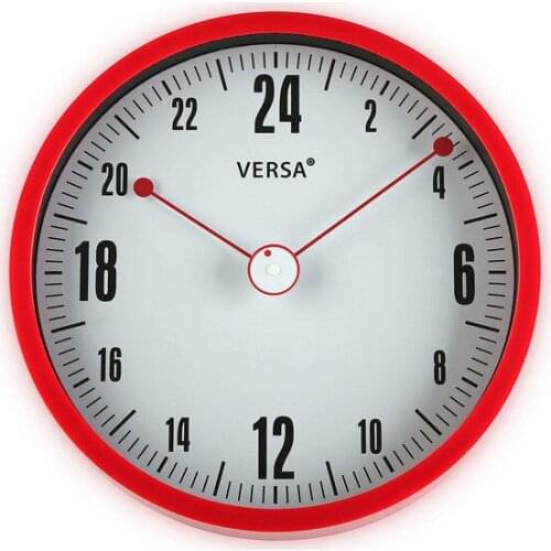 Wall Clock Plastic (4,5 x 30 x 30 cm) Red