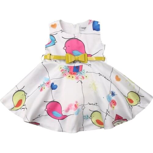 Citgeett Summer Toddlers Kid Baby Girls Dresses Princess Pageant Party Sleeveless Tutu Dress Sundress Clothes