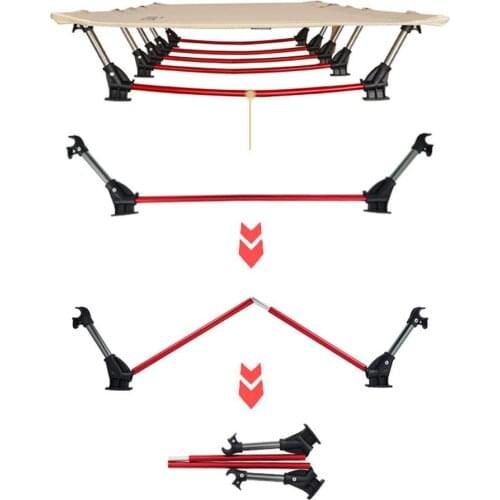 Folding Cot Bed For Outdoor Backpacking Camping Cot Bed Waterproof Oxford Cloth Waterproof Cushion New