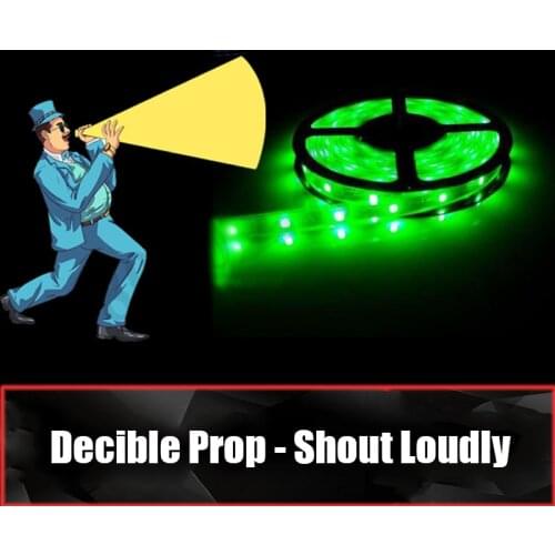 Escape Room the Game Props Decibel Prop Keep Shouting to Light up the Belt to Unlock 12V Magnet Lock for Exit Game Owner