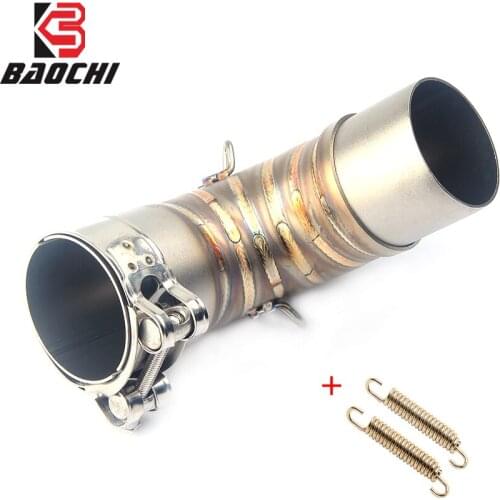 51MM Motorcycle Exhaust Middle Pipe Slip on Middle Tube Link Pipe Connector For Honda 1000R CB1000R 2008-2016 Moto Accesories