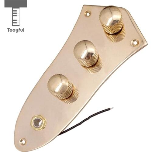 Tooyful Metal Wired 3 Band Control Circuit Board Plate for JB Jazz Bass Accessory