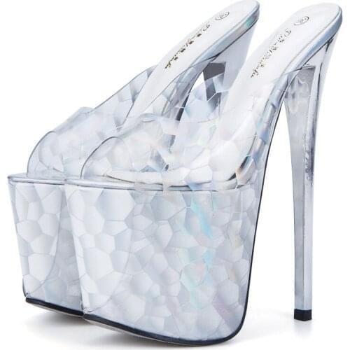 Women Pumps Stilettos Ladies Shoes PVC Slip On 19CM Thin High Heels Peep Toe Leopard Dress Party Wedding waterproof women shoes