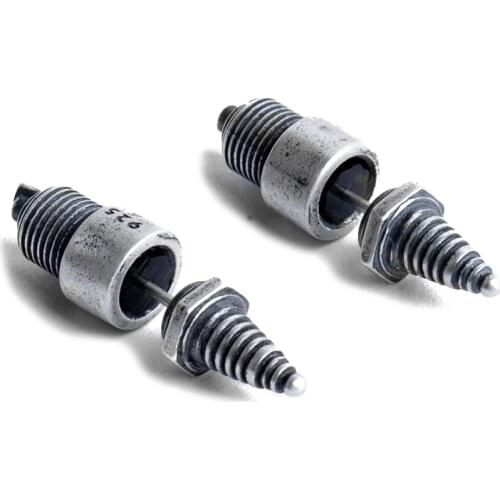 VamGoth1573 925 Sterling Silver Spark Plug Shape earring non-mainstream do old accessories for Women Men Factory Free Shipping