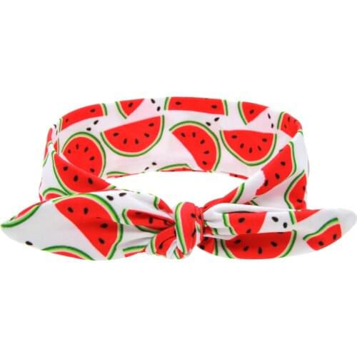 1pc Headwear Kids Fruit Hair Band Watermelon Knot Baby Headband Newborn Infant Hair Accessories Children Elastic HairBands