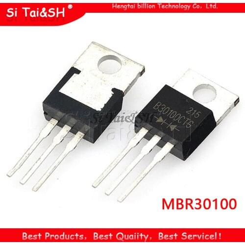 10pcs MBR30100 TO220 MBR30100CT TO-220 MBRF30100CT MBRF30100 B30100G new and original