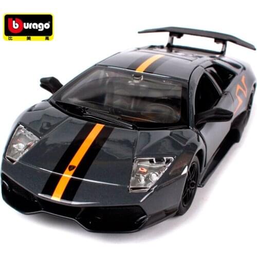 Bburago 1:24 Lamorghini Lp670-4 SV sports car diecast shape car Collect toy car new boxes are shipped free of charge 22120