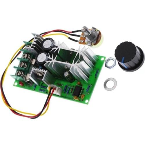 DC10-60V DC Motor Speed Regulator 12V 24V 36V 48V High Power Drive Module PWM Motor Speed Controller 20A Current Regulator