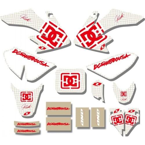 H2CNC GRAPHICS & BACKGROUND DECAL STICKER Kits For Honda CRF50 CRF50F 2004 - 2012 2006 2007 2008 2010 2011 CRF 50 50F