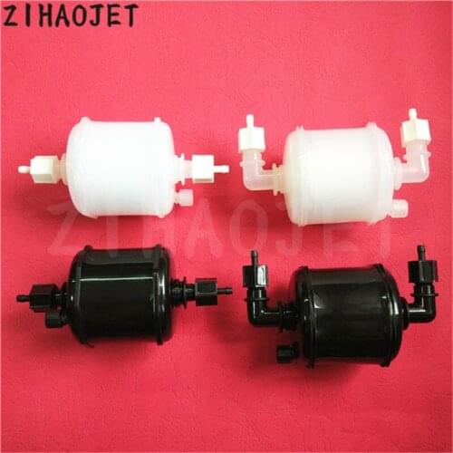 4pcs Capsule ink filter big filters straight bend head for liyu myjet allwin jhf vista solvent inkjet printer UV big ink filter