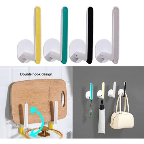 Multifunctional Hook Lid Rack Storage Hanger L Shape Wall Mounted Towel Bag Holder Self-adhesive Waterproof Paper Roll Organizer