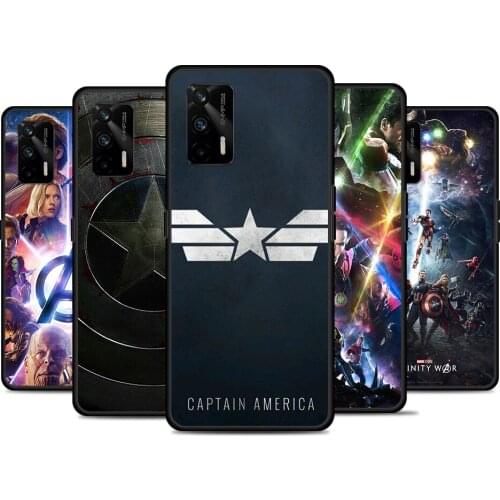 Avengers Captain America For Realme 8 GT Neo Flash Edition Explorer Master Q3 Pro Narzo30 C21 C11 C20A C21Y Phone Case