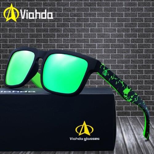 Viahda 2019 Classic Polarized Sunglasses Men Women Driving Square Points Frame Sun Glasses Male Goggle UV400 Gafas De Sol