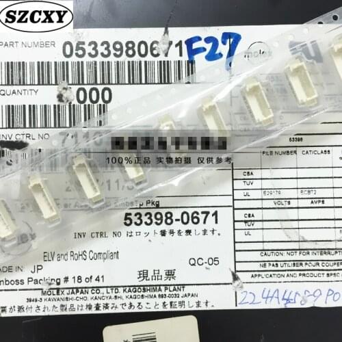 New and original 50PCS 533980671 6PIN 1.25mmSpacing connector