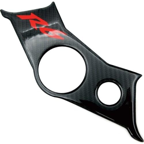New Motorcycle 3D Central Console Carbon Fiber Top Stickers Triple Clamp For Yamaha YZF-R6 YZF R6 2003-2005 YZF600 R6S 2003-2009