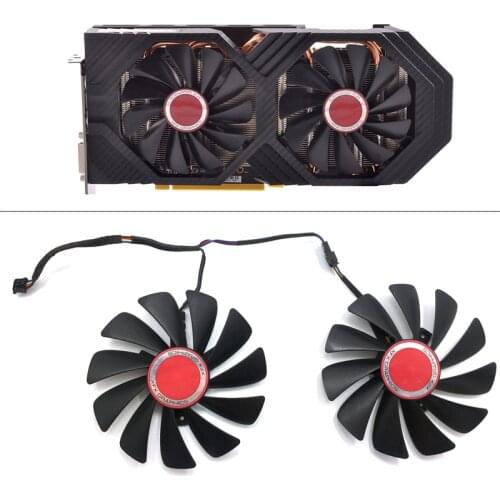NEW 95MM 4PIN FDC10U12S9-C CF1010U12S Alternative RX590 GPU Video Card Cooler fan For XFX RX 590/580 VGA Video Card Cooling Fans