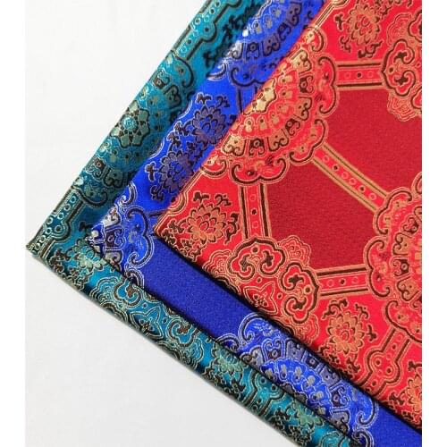 Brocade fabrics by the yard jacquard pattern textile for sewing cheongsam dress patchwork material