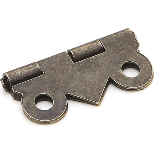 10x Box Hinge Mini Butterfly Door Cabinet Drawer Jewellery Box Hinge Furniture 20mm x17mm