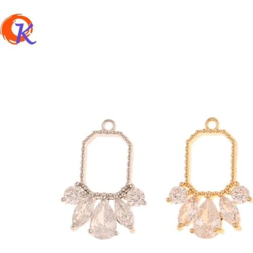 Cordial Design 30Pcs 13*18MM Jewelry Making/Earrings Part/Drop Shape/Genuine Gold Plating/DIY Charms/Hand Made/Earring Findings