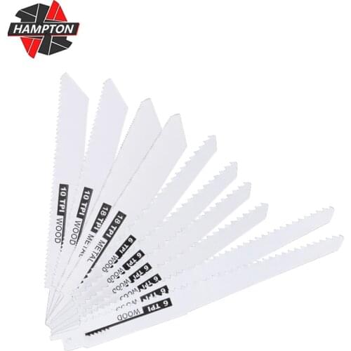 HAMPTON 18TPI BIM/10TPI BIM/6TPI WOOD Saber Blade 10CPS Jig Saw Blade for Cutting Wood Metal HCS Steel Reciprocating Saw Blade