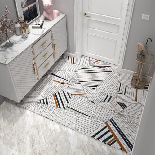 Nordic Silk Loop Home Door Mat Carpet Living Room Mat Kitchen Mat Bath Mat Dustproof Anti-slip Mat Hallway Can Be Cut Mat Carpet