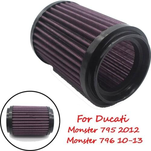 Motorcycle Air Intake Filter Cleaner High Flow Non-woven Fabric Air Filter For Ducati Monster 795 2012 Monster 796 2010-2013
