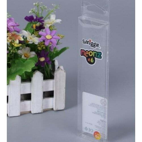 High quality custom color printed pet plastic transparent clear pvc box,Glossy Lamination foldable gifts plastic box ---PX20285