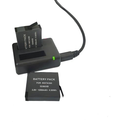 28EA Battery Charger with Charing Cable for Insta 360 One X Action Camera Accessories