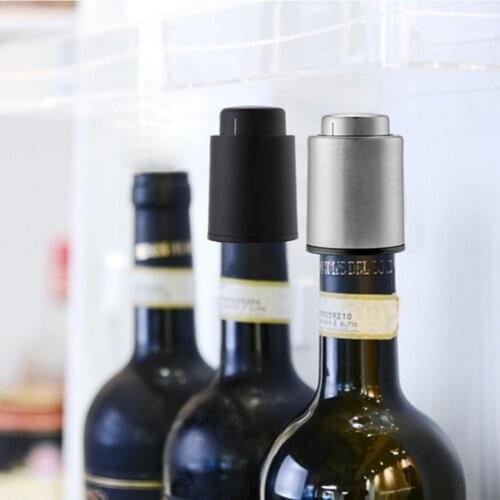 1PCS Wine Stopper Mini Easy to Use ABS Vacuum Press Beer Bottle Plug for Kitchen Accessories Club Bar Tools Barware