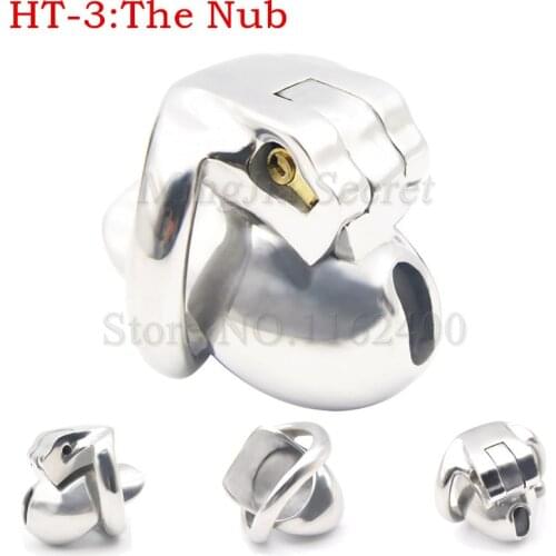 2021 HT V3 Super Short 316 Stainless Steel Male Chastity Device,Cock Cage,Penis Rings,Penis Lock,Fetish Sex Toys For Men